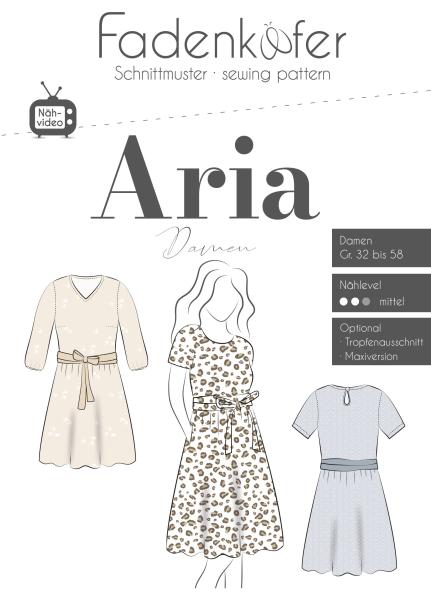 Fadenkäfer Papierschnittmuster Kleid Aria Damen